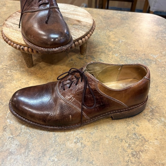 Bed Stu Cobbler Series Brown Leather Saddle Oxford - Picture 2 of 11